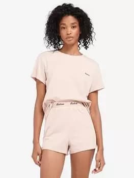 Image of Barbour Millie Short Lounge Set In Bag - Pink Size M Women