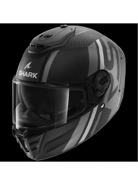 Image of Shark Spartan RS Carbon Shawn Mat Carbon Silver Anthracite DSA Full Face Helmet Size M