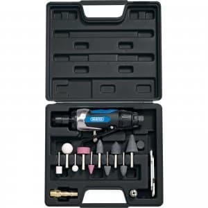 Image of Draper DAT AGK Air Die Grinder and 15 Piece Accessory Kit