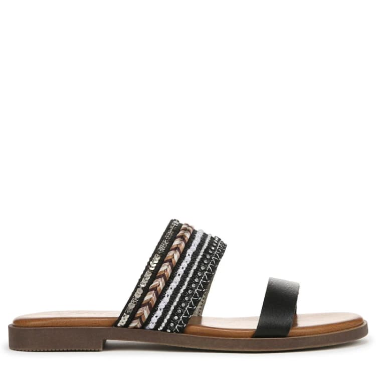 Image of Blowfish Malibu Curtis Embellished Slide Sandals Black female UK 4