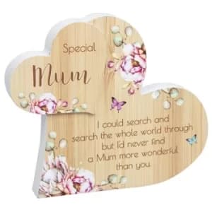 Image of Vintage Floral Standing Heart Mum