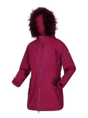 Image of Boys, Regatta Kids Abbettina Waterproof Parka, Raspberry, Size 13 Years