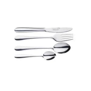Image of KitchenCraft MasterClass Childrens Cutlery Set, Silver, 4 Piece