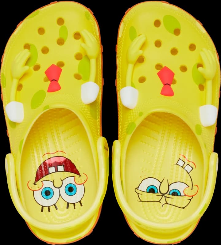 Image of Crocs Unisex SpongeBob Classic Clogs Banana M11