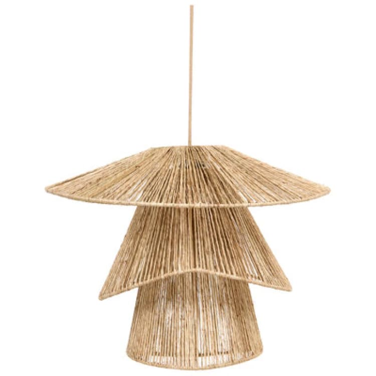 Image of Beliani Pendant Lamp Bedas Jute Natural