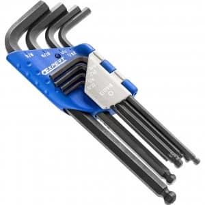 Image of Expert by Facom 8 Piece Long Ball End Hexagon Allen Key Set Imperial