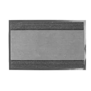 Image of JVL 40x70cm Firth Tile Rubber Backed Doormat - Grey