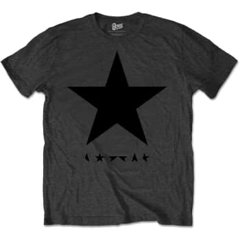 Image of David Bowie - Blackstar (on Grey) Unisex Medium T-Shirt - Grey