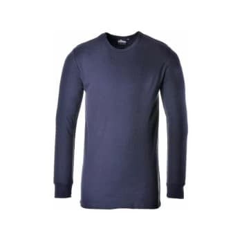 Image of PORTWEST Thermal Long Sleeve T-Shirt - Navy - XX Large - B123NARXXL