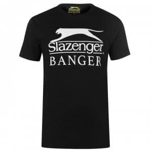 Image of Slazenger Banger Logo T Shirt - Black