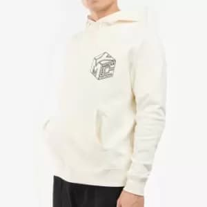 Image of Barbour International X YMC Mens Falmer Hoodie - Whisper White - XL