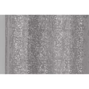 Image of Tyrone Textiles - Halo Pair of 168x229cm Blackout Curtains, Grey