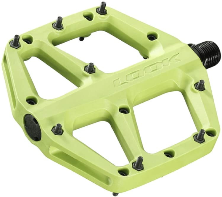 Image of Look Trail Roc Fusion Flat Pedals LIME - Cycles UK