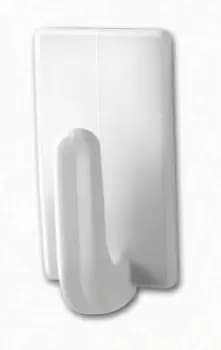 Image of TESA Haken Small Classic - Towel hook - White - Plastic - 2kg - 3...