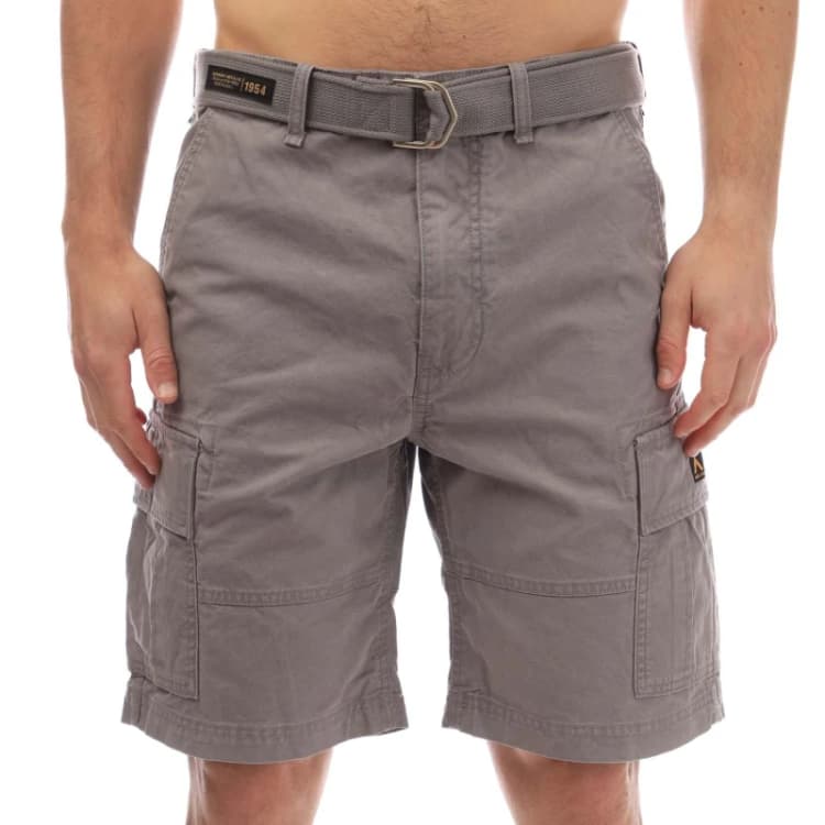 Image of Superdry Vintage Heavy Cargo Shorts Grey male 28 inch