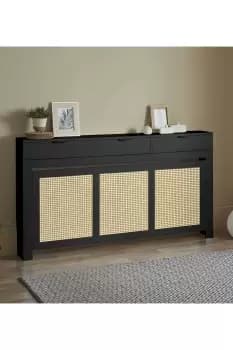 Image of Hathaway Large Radiator Cover - Black
