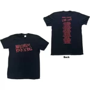 Image of Primal Scream - Maximum RnR Unisex X-Small T-Shirt - Black