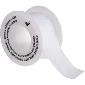 Image of PTFE Tape for Thread Sealing, 25MMX12M