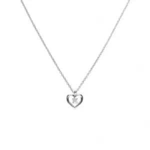 Image of Diamonfire Silver White Zirconia Open Heart Pendant P4637