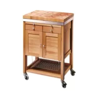 Image of Eddingtons Pewsey Beech Wooden Kitchen Trolley