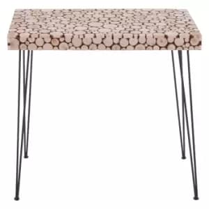 Image of Interiors By Ph Wood Disc Console Table