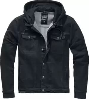 Image of Brandit Cradock Denim Hooded Vest Hooded zip black