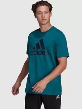 Image of adidas Badge of Sport T-Shirt - Teal, Size S, Men