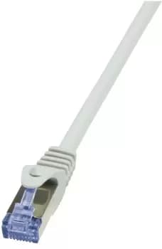 Image of LogiLink Cat6a S/FTP, 0.5m networking cable Grey S/FTP (S-STP)