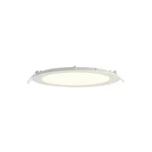 Image of Netlighting Siriodisc Integrated LED Recessed Light Panel Matt White, Frosted Ac