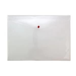 Image of Original Concord Stud Wallet File Translucent Polypropylene Three Part Organiser A3 Clear Pack of 5
