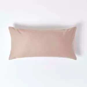 Image of Mink Continental Egyptian Cotton Pillowcase 1000 Thread Count, 40 x 80cm - Mink - Mink - Homescapes