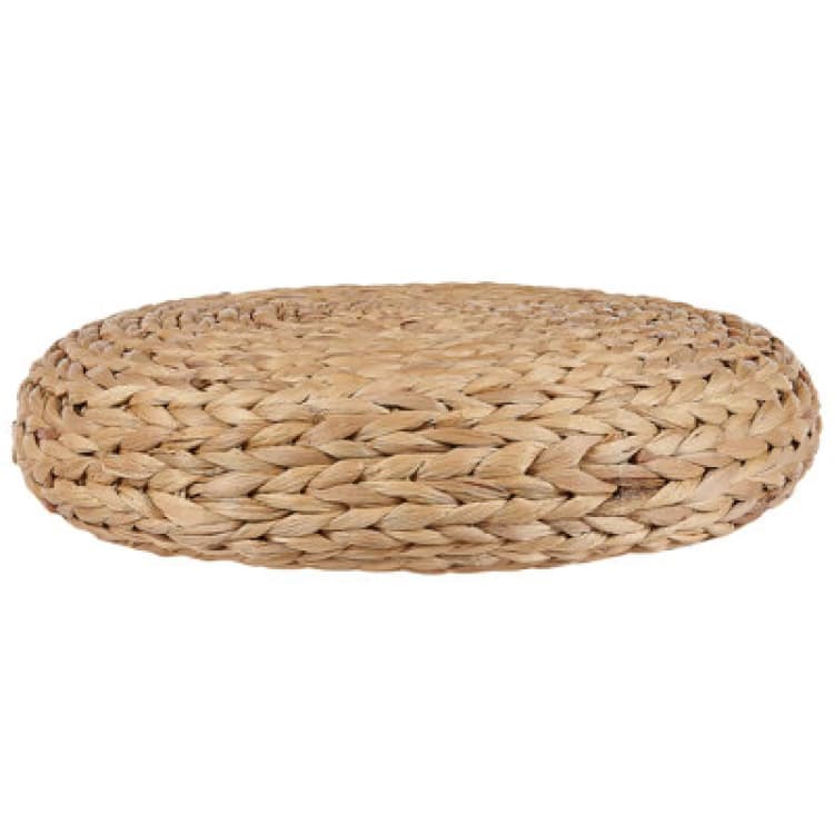 Image of Beliani Pouffe Wahoo Water Hyacinth Beige