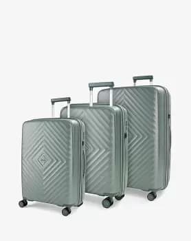 Image of Rock Luggage Infinity KZ27306 Green Suitcase 3Pcs Set