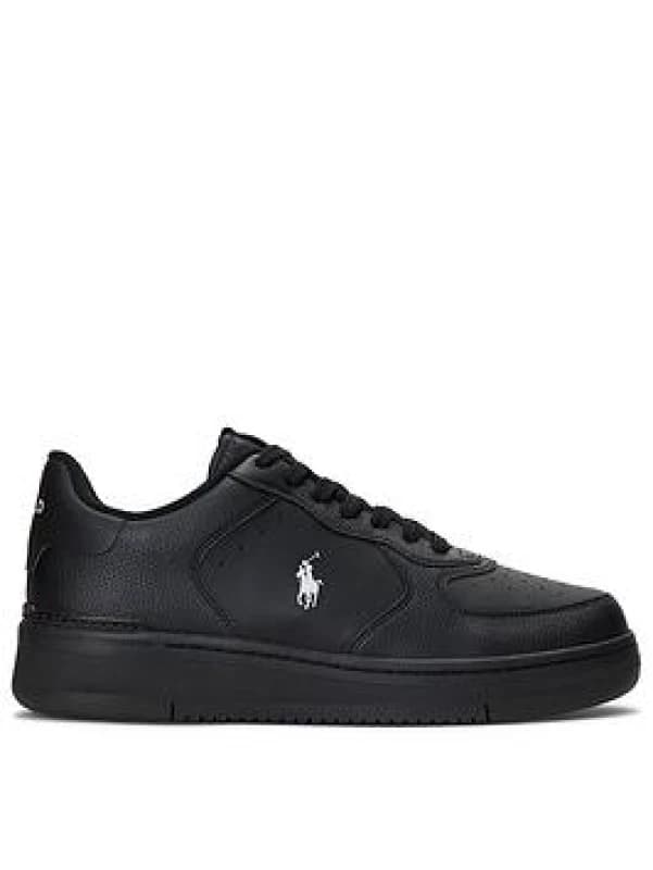 Image of Polo Ralph Lauren MASTERS CRT-SNEAKERS-LOW TOP LACE womens Shoes (Trainers) in Black