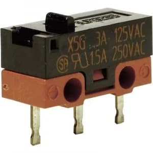 Image of Saia Microswitch X5G303K1ANJ1 250 V AC 1.5 A 1 x OnOn IP40 momentary