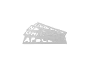 Image of Trend TEMP/LUC/57 Template Set Letters 57mm Uppercase