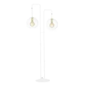 Image of Albio White Multi Arm Floor Lamp 2x E27