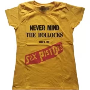 Image of The Sex Pistols - Never Mind the Bollocks Original Album Ladies XX-Large T-Shirt - Yellow