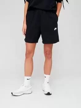 Image of Nike NSW Dance Fleece Shorts - Black, Size L, Women