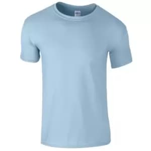 Image of Gildan Mens Short Sleeve Soft-Style T-Shirt (3XL) (Light Blue)