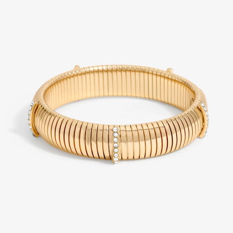 Image of Mood Gold Crystal Station Stretch Bracelet Jewellery Sets One Size Gold 72792010000
