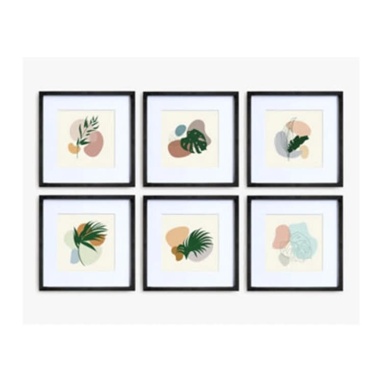 Image of Nielsen 6 Piece Picture Frame Set for Gallery Wall - Black Black