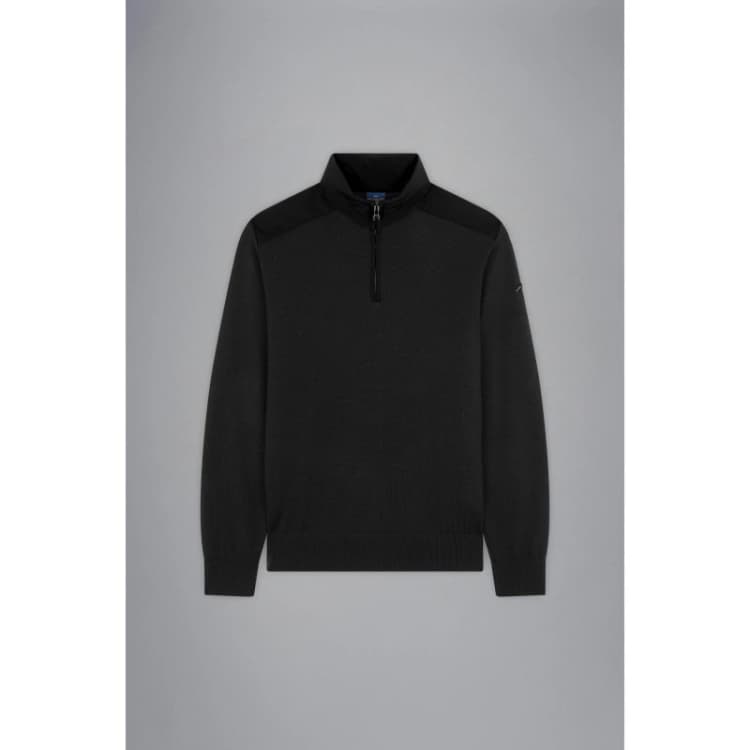Image of Paul And Shark Mens Half-Zip Knitted Top Grey male S