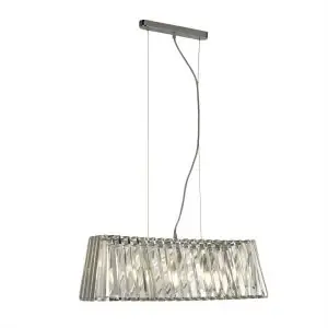 Image of 4 Light Pendant Chrome with Glass, E14
