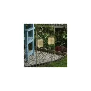 Image of Set of 2 Rabat Lantern Solar Stake Light Silhouette Effect Solar Powered Pathway Lights
