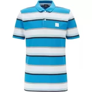 Image of Boss Block Polo Shirt - Blue