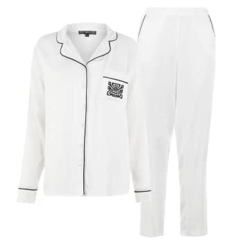 Image of Biba Embroidered Patch Pyjama Set - Ivory