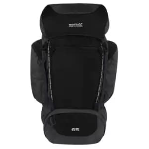 Image of Regatta Highton 65L Hiking Backpack (One Size) (Black/Ebony)