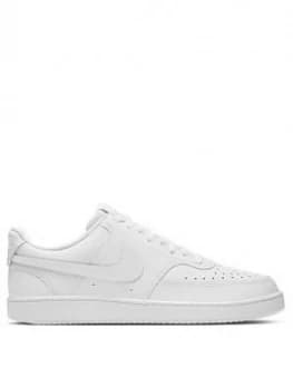 Image of Nike Court Vision Low Trainer - White/White, Size 12, Men