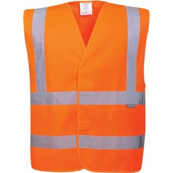Image of C470 - High Visibilty Orange Sz XXL/3XL Hi-Vis Vest Two Band & Brace - Portwest